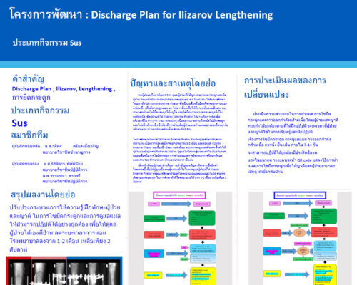 โครงการ Discharge Plan for Ilizarov Lengthening