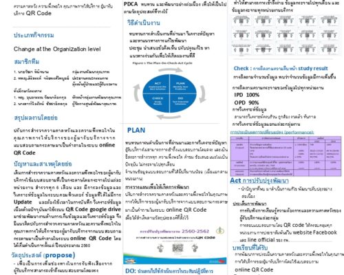 ความคาดหวังและความพึงพอใจนคุณภาพการให้บริการของผู้มารับบริการโดยใช้แบบสอบถาม QR Code